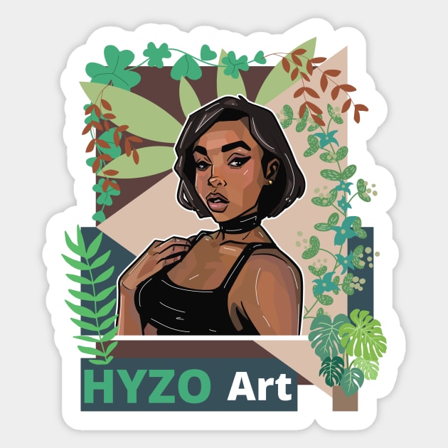 Natural beauty Sticker by HyzoArt